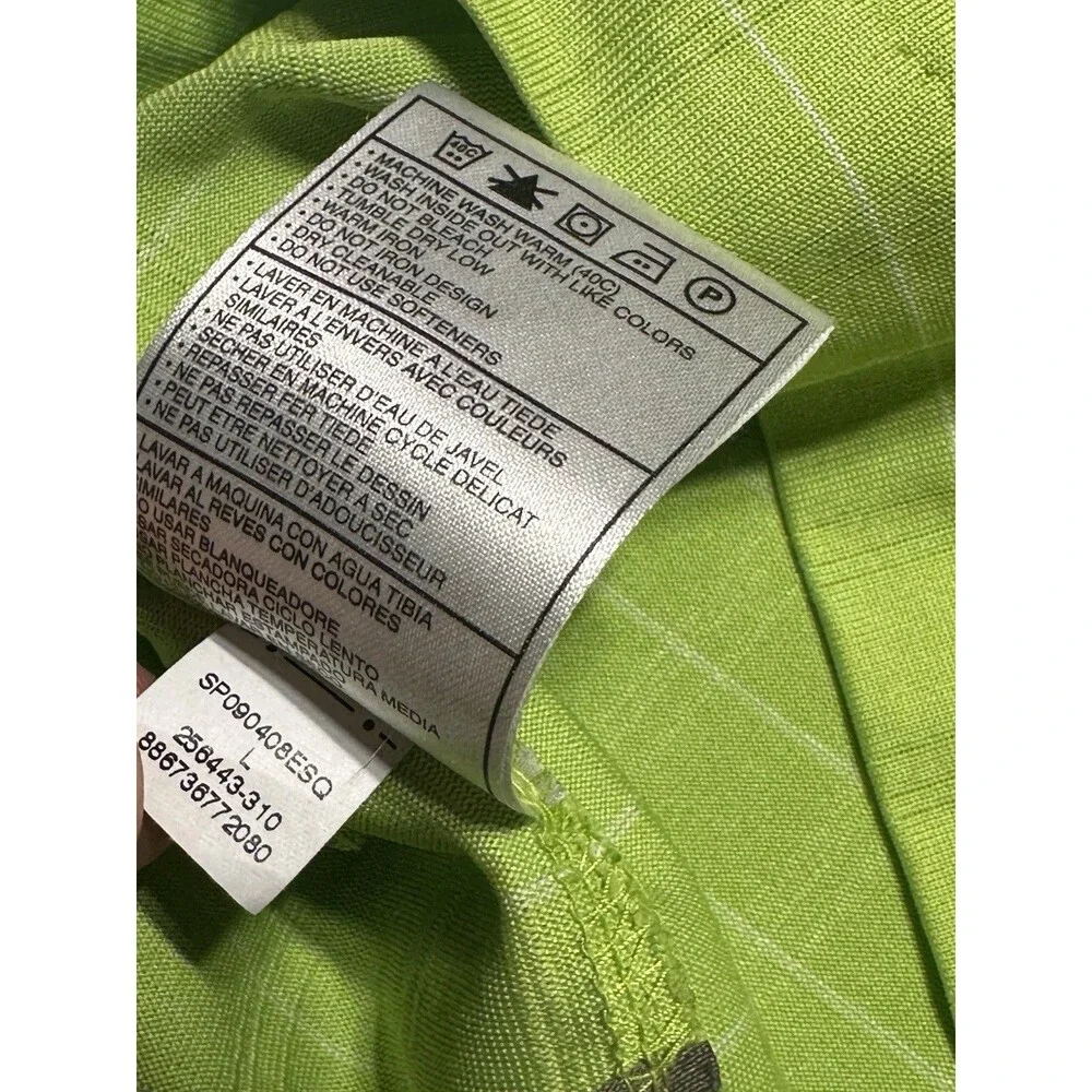 Nike Fit Dry Golf Polo Tiger Woods Collection Mens Size Large Green *READ SNAGS*